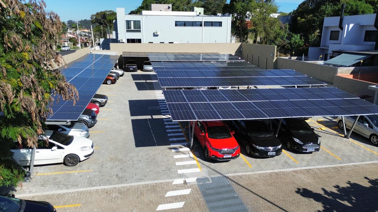 Carport solar do Único Solar em Guaíba e região